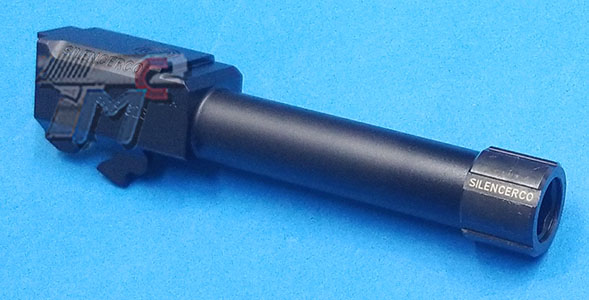 Detonator Aluminum SileconCo Outer Barrel for Marui G26(Black)(14mm-) - Click Image to Close